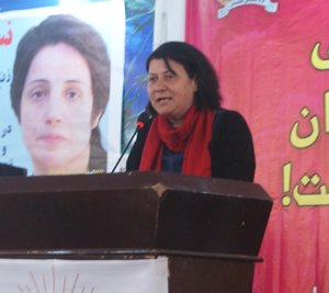 خانملیلا قرایی از «شبکه زنان سویدن» خانم لیلا قرایی از «شبکه زنان سویدن»